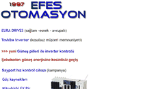Desktop Screenshot of efesotomasyon.com